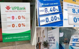 Lãi suất cao nhất tại ngân hàng đã lên đến 9%/năm