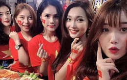 Ngồi bên nhau trong cùng một khung hình, nhan sắc nổi bật của dàn bạn gái đội tuyển Việt Nam gây sốt