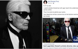 Hoa hậu Mai Phương Thuý, Á hậu Phương Nga và nhiều NTK, stylist thương tiếc trước sự ra đi của huyền thoại thời trang Karl Lagerfeld