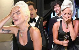 Lady Gaga òa khóc nức nở trong hậu trường, nắm chặt tượng vàng Oscar đầu tiên trong sự nghiệp