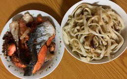 Trổ tài làm mỳ Ý cá hồi sang chảnh, cô nàng chăm chỉ nhận về phiên bản "trời già bất công"