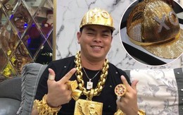 Đại gia Phúc XO "chơi lớn" mua mũ vàng nặng 2kg, được đính tên bằng 260 viên kim cương