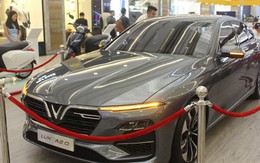Chiếc VinFast Lux A2.0 được giới thiệu tại Paris Motor Show 2018