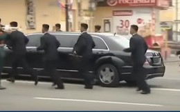 Dàn vệ sỹ của ông Kim Jong-un tái xuất, gây ấn tượng mạnh ở Nga