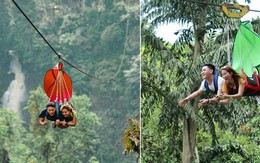 Dân mạng “rùng mình” với trải nghiệm treo người lửng lơ vượt các con thác cao nhất châu Á, liệu bạn có dám thử?