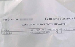 Nỗi khổ của những đứa tên vần Y vần X: Đi thi một mình một phòng, giám thị nhiều hơn thí sinh