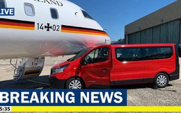 Máy bay chở Thủ tướng Đức Angela Merkel bất ngờ gặp nạn