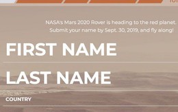 NASA đang mời mọi người ghi danh để đưa tên mình lên sao Hoả