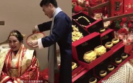 Choáng toàn tập với sính lễ vàng ròng la liệt do "rể xịn Harvard" tặng ái nữ trùm sòng bạc Macau