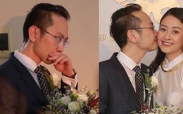 Chồng sắp cưới xúc động, dành nụ hôn tình cảm cho MC Phí Linh trong đám hỏi