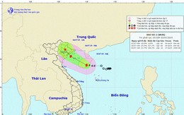 Bão số 2 cách đất liền các tỉnh Quảng Ninh, Hải Phòng khoảng 410km