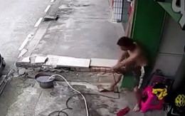 Video: Cận cảnh pha tự cứu mình của người đàn ông bị điện giật