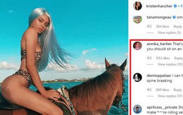 Chỉ chụp ảnh cưỡi ngựa dưới biển, ngôi sao Instagram tự dưng bị dân mạng 'khẩu nghiệp' đồng loạt