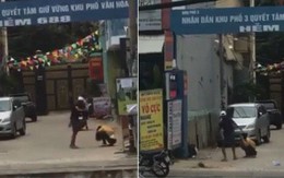 Phẫn nộ clip nam thanh niên đánh, đạp bạn gái tới tấp trên đường phố Sài Gòn