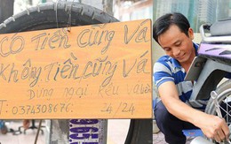 Anh chàng miền Tây hào sảng, ngủ vỉa hè Sài Gòn và tấm bảng vá xe 'không tiền cũng vá' cho khách lỡ đường giữa đêm khuya