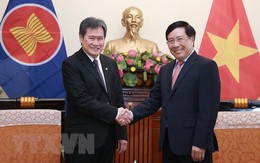 Phó Thủ tướng, Bộ trưởng Phạm Bình Minh tiếp Tổng Thư ký ASEAN