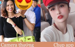 Mina Phạm - vợ 2 đại gia Minh Nhựa trong ảnh chụp cam thường vs lúc chỉnh qua app: Một người mà cứ tưởng là 2 mẹ con