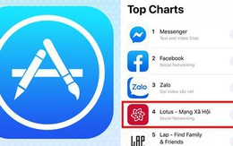 Lotus lọt Top 4 ứng dụng AppStore về mạng xã hội tại Việt Nam