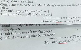 Chỉ thay đổi 1 từ rất nhỏ trong tờ đề kiểm tra, giáo viên khiến học sinh khốn đốn vì chẳng biết được dùng tài liệu hay không