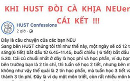 Công khai cà khịa thời khóa biểu mới của Kinh tế Quốc dân, dân Bách Khoa “muối mặt” nhận lại câu trả lời cực gắt