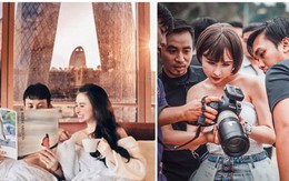 Quên chuyện "mượn" ảnh photoshop sống ảo đi, Minh Nhựa và Mina Phạm có hẳn ekip siêu to khổng lồ đi shooting chuyên nghiệp đây!