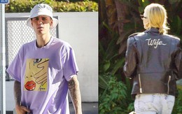 Vợ chồng Justin Bieber lần đầu xuất hiện sau đám cưới thế kỷ: Chồng nhăn nhó, vợ lại gây sốt vì áo in chữ đặc biệt