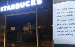 Nóng: Ô nhiễm nguồn nước, một cửa hàng Starbucks ở Hà Nội phải tạm đóng cửa, chưa hẹn ngày quay trở lại