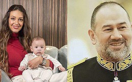Người đẹp Nga lần đầu công khai ảnh cận mặt con trai, giống cựu vương Malaysia như hai giọt nước