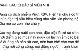 Bác sĩ nhi nói về thông tin "virus cực nguy hiểm lây qua những nụ hôn"