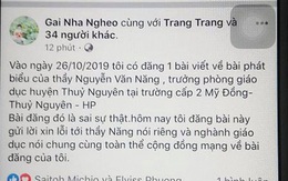 Bịa đặt lời phát biểu của Trưởng phòng Giáo dục rồi đăng lên Facebook bị phạt 5 triệu đồng