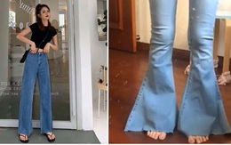 Khách mua hàng online order quần jeans ống suông lại được ship cho quần loe như chân vịt: Nhìn mà giận tím người luôn á!