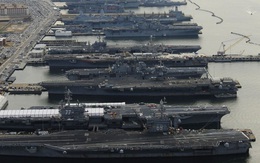 Hơn một nửa hạm đội tàu sân bay Mỹ phải "nằm cảng"