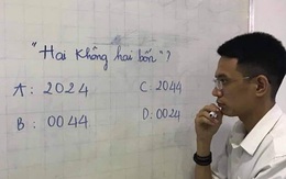 "Hai không hai bốn viết thế nào?" - câu đố đơn giản tưởng học sinh lớp 1 cũng làm được lại gây tranh cãi không ngừng