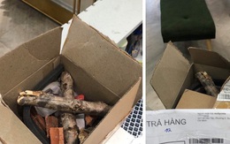 Shop thời trang ở Sài Gòn “đau đầu” vì thùng hàng bí ẩn: Lúc ship đi là 2 chiếc váy bạc triệu, khi bị trả về lại là 2 khúc củi khô!?