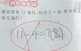 Học sinh lớp 1 trả lời "11 - 4 = 7" bị đánh giá là sai, phụ huynh phẫn nộ tìm giáo viên thì nhận được lời giải thích bất ngờ