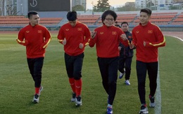 Quang Hải, Đình Trọng vẫn phải tập riêng trong ngày đầu tiên U23 Việt Nam rèn quân trên đất Hàn Quốc