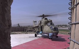 Lý giải sự xuất hiện bất thường của "xe tăng bay" Mi-24 Nga tại căn cứ Không quân Mỹ
