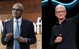 Apple 1,3 nghìn tỷ, Microsoft 1,23 nghìn tỷ và cuộc đua kỳ lạ của 2 vị CEO đại tài bậc nhất thế giới