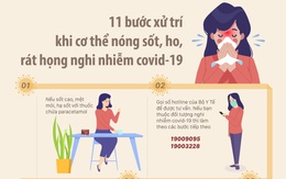 "Nóng sốt, ho, rát họng": Bác sĩ dặn 11 bước xử trí khi nghi nhiễm covid-19