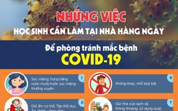 Những việc học sinh cần làm tại nhà hằng ngày để phòng dịch Covid-19