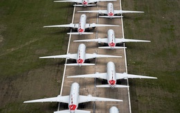 24h qua ảnh: Máy bay đỗ kín đường băng ở Mỹ vì dịch Covid-19