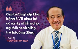 PGS.TS Nguyễn Huy Nga: Người khỏi Covid-19 ở Việt Nam chưa hề có sự lây nhiễm nào cho người khác