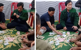 Xác minh hình ảnh một chủ tịch xã ở Hà Tĩnh đánh bài ăn tiền với người dân