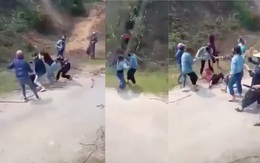 Xác minh clip 20 nữ sinh cầm gậy gộc lao vào đánh nhau trên đường