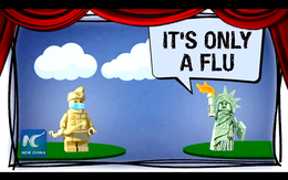 Đại sứ quán TQ gây sốt với đoạn video mỉa mai cách Mỹ phòng dịch: "Chỉ là cúm thôi mà"