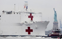 Tàu bệnh viện Hải quân Mỹ chính thức rời cảng New York