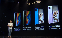 Bkav ra mắt 4 phiên bản Bphone mới không có nút bấm vật lý, giữ nguyên thiết kế 'không cằm, trán cao', giá từ 5,49 triệu