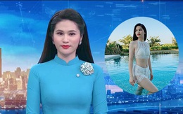 Vẻ gợi cảm đời thường của BTV nổi tiếng, dẫn Thời sự 19h VTV