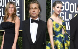 Thảm đỏ Quả Cầu Vàng: Taylor Swift chặt chém với hình ảnh siêu nữ tính, Brad Pitt - Jennifer Aniston bất ngờ "hội ngộ"