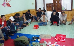 17 con bạc tổ chức xóc đĩa bị bắt ở Hà Giang